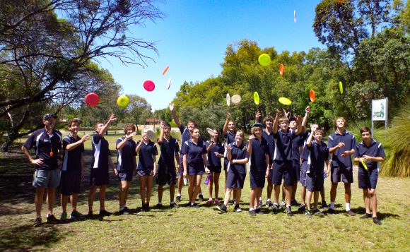 School disc golf program funded by the ADG Grant Program